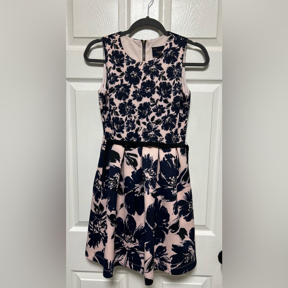 Just taylor light pink floral pleated dress dress size 2P